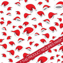 Santa Hats 12" Pattern HTV / Siser Easy Patterns / Printed HTV / Custom Patterns