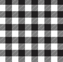 Printed Pattern Heat Transfer Vinyl - Black and White Buffalo Plaid