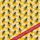 Printed Pattern Heat Transfer Vinyl -Bumble Bees