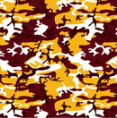 Printed Pattern Heat Transfer Vinyl - Maroon & Yellow Camo