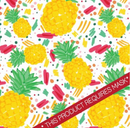 Pineapple Party 12" Pattern Heat Transfer Vinyl / Siser Easy Patterns / Printed HTV