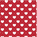 Printed Pattern Heat Transfer Vinyl - Red Hearts