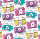Water Color Cameras 12" Pattern Heat Transfer Vinyl / Siser Easy Patterns / Printed HTV