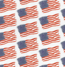 Printed Pattern Heat Transfer Vinyl - Watercolor Flags