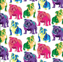 Printed Pattern Heat Transfer Vinyl - Bulldog Pop Art