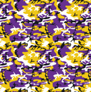 Printed Pattern Heat Transfer Vinyl - Purple & Yellow Camo