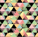 Custom Triangle Palms 12" Pattern Heat Transfer Vinyl / Siser Easy Patterns / Printed HTV