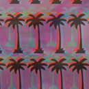 Retro Palm Trees 12" Pattern Heat Transfer Vinyl / Siser Easy Patterns / Printed HTV