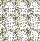 Printed Pattern Heat Transfer Vinyl - Autism Butterfly Awareness