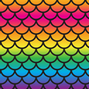 Printed Pattern Heat Transfer Vinyl - Rainbow Mermaid Scales
