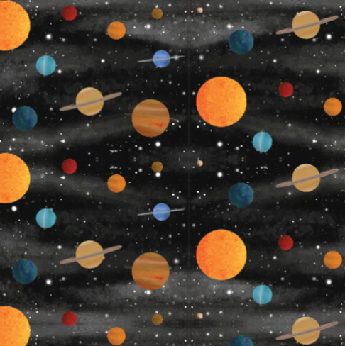 Printed Pattern Heat Transfer Vinyl - Solar System