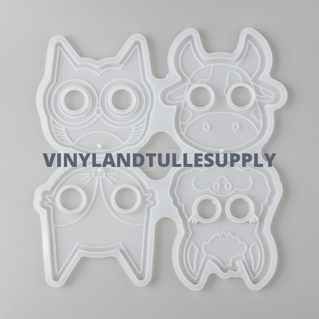 Animal Self Defense Keychain Silicone Molds 11