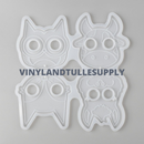 Animal Self Defense Keychain Silicone Molds 11" x 7.5"