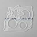 Star & Crown Resin Silicone Mold 4" x  4.5"