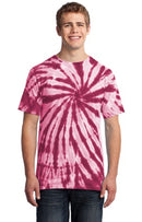 Maroon Unisex Tie-Dye Tee