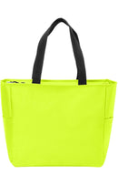 Neon Yellow Unisex Essential Zip Tote
