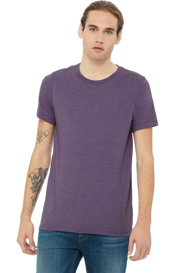 Bella Canvas Unisex Heather CVC Short-Sleeve T-Shirt – 4XL, Prism Lilac, Soft Cotton Blend - View #7