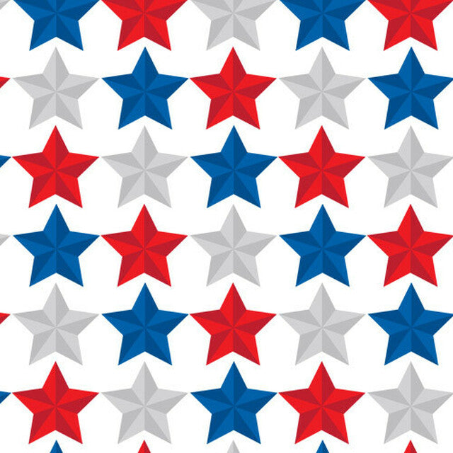 Printed Pattern Heat Transfer Vinyl - Independence Stars