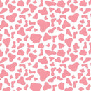 Pink & White Cow Print Permanent Vinyl / Printed Adhesive Vinyl / Pattern Permanent Vinyl