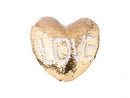 SUBLIMATION HEART SHAPED SEQUIN PILLOW COVER