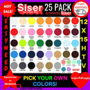 Siser EasyWeed HTV 12" x 15" 25 Sheet Pack