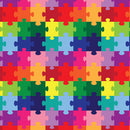 Permanent Vinyl -Rainbow Puzzle Pieces-Permanent Vinyl / Printed Permanent Vinyl