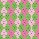 Permanent Vinyl -Argyle Pink Green- Permanent Vinyl / Printed Permanent Vinyl
