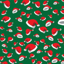 Permanent Vinyl -Santa Hats Green- Permanent Vinyl / Printed Permanent Vinyl