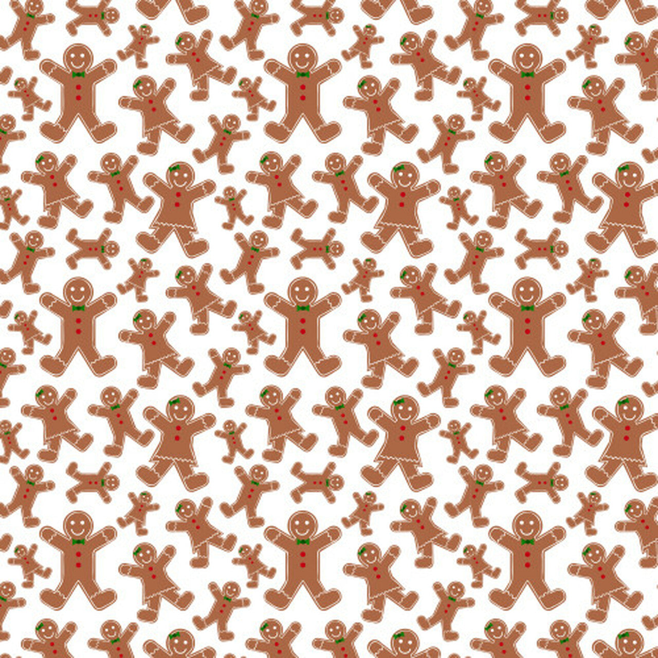Permanent Vinyl- Gingerbread People - Permanent Vinyl / Printed Perman