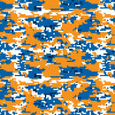 Pattern Permanent Vinyl- Fatigue Military Orange Blue - Permanent Vinyl / Printed Permanent Vinyl