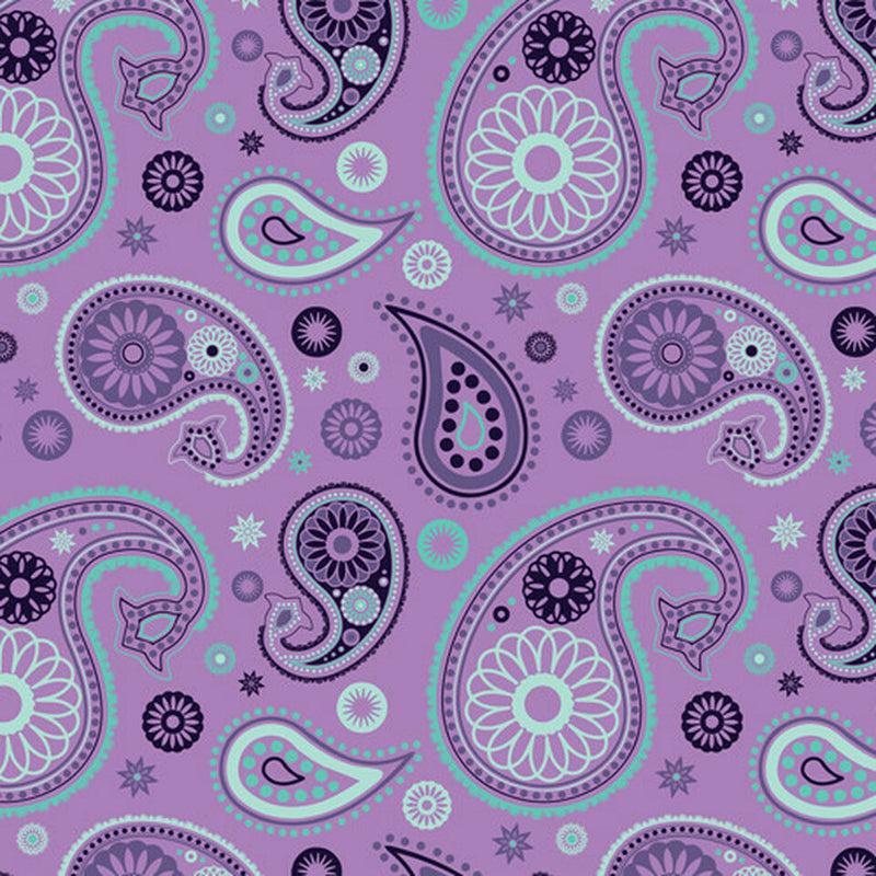 Permanent Vinyl -Pretty Purple Paisley- Permanent Vinyl / Printed Permanent Vinyl