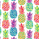 Pattern Permanent Vinyl- Watercolor Pineapples- Permanent Vinyl / Printed Permanent Vinyl