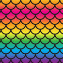 Permanent Vinyl -Rainbow Fish Scales-Permanent Vinyl / Printed Permanent Vinyl