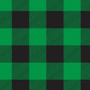 Permanent Vinyl -Buffalo Plaid Green 1"- Permanent Vinyl / Printed Permanent Vinyl