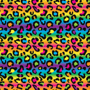 Printed Adhesive Vinyl | Pattern Permanent Vinyl - Rainbow Leopard