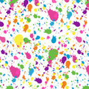 Printed Adhesive Vinyl | Pattern Permanent Vinyl - Neon Paint Splatter