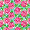 Pattern Permanent Vinyl- Water Roses - Permanent Vinyl / Printed Permanent Vinyl