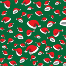 Permanent Vinyl -Santa Hats Green- Permanent Vinyl / Printed Permanent Vinyl
