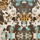 Printed Adhesive Vinyl | Pattern Permanent Vinyl - Turquoise Cow Print