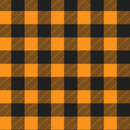 Pattern Permanent Vinyl- Buffalo Plaid Orange- Permanent Vinyl / Printed Permanent Vinyl