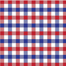 Permanent Vinyl- Buffalo Plaid RWB- Permanent Vinyl / Printed Permanent Vinyl