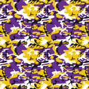 Permanent Vinyl -Army Camo Ath. Gold/Purple -Permanent Vinyl / Printed Permanent Vinyl