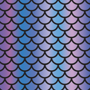 Pattern Permanent Vinyl- Cool Rainbow Fish Scales  - Permanent Vinyl / Printed Permanent Vinyl