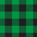 Permanent Vinyl -Buffalo Plaid Green 1"- Permanent Vinyl / Printed Permanent Vinyl