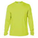 SAFETY YELLOW SUBLIMATION VAPOR SOLAR PERFORMANCE LONG SLEEVE TEE