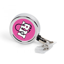 SUBLIMATION SILVER METAL BADGE REEL WITH INSERT