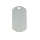 SUBLIMATION WHITE MILITARY DOG TAG (2 SIDED)