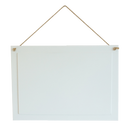 SUBLIMATION WHITE COATED WOOD RECT. HANG SIGN 12.12" X 8.58"