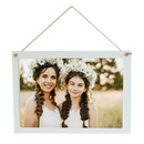 SUBLIMATION WHITE COATED WOOD RECT. HANG SIGN 12.12" X 8.58"