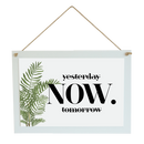 SUBLIMATION WHITE COATED WOOD RECT. HANG SIGN 12.12" X 8.58"